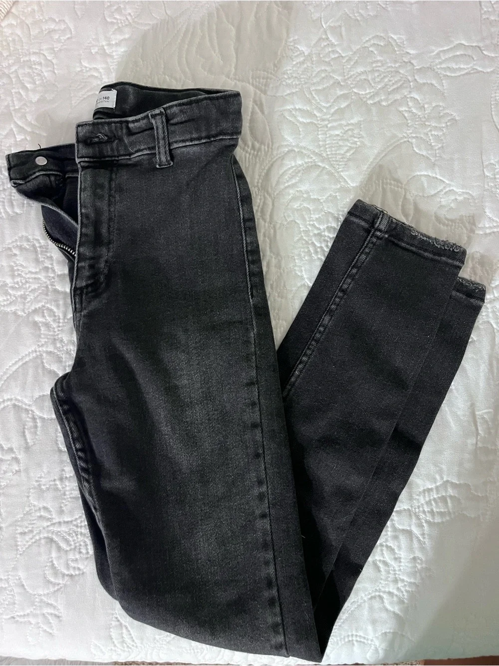 ZARA GIRLS Black High-Rise Skinny Jeans